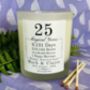 Personalised 25th Magical Wedding Anniversary Candle, thumbnail 3 of 10