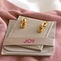 Gold Plated Chunky Chain Drop Earrings, thumbnail 3 of 5