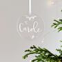 Personalised Modern Bauble Tree Decoration, thumbnail 1 of 3