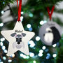 Schnauzer Christmas Tree Dog Decoration Personalised, thumbnail 1 of 10