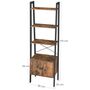 Four Tier Ladder Shelf With Cupboard, thumbnail 6 of 7