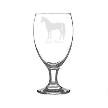 Personalised Horse Animal Engraved Glass, 4 of 4
