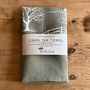 Winter Fox Linen Tea Towel, thumbnail 5 of 7