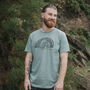 Organic Mens Hibearnate T Shirt, thumbnail 3 of 5