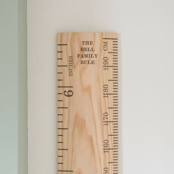 Original Natural Wood Height Chart Ruler, 5 of 6