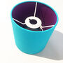 Turquoise Blue Drum Lampshade, thumbnail 6 of 9