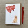 Golden Retriever Father's Day Card, thumbnail 1 of 2