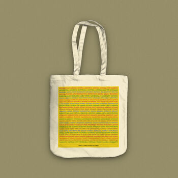 Personalised World Traveller Organic Canvas Tote Bag, 5 of 5