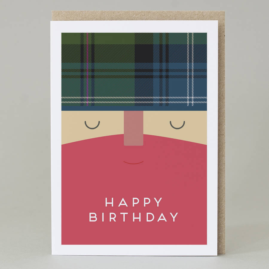 'Happy Birthday' Scotsman Card, 1 of 3