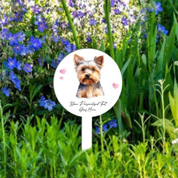 Personalised Dog Love Heart Memorial Grave Marker, 11 of 12