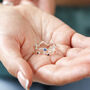 Adjustable Blue Crystal Constellation Ring, thumbnail 8 of 8
