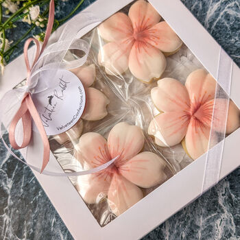 Sakura Flowers Luxury Biscuits Gift Box, 8pcs, 6 of 7