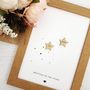 Personalised Couples Silver Foil Star Print, thumbnail 1 of 5