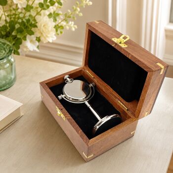 Personalised 4th Anniversary Silver Colour Desk Clock, 2 of 10