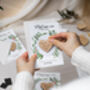 Botanical Save The Date Heart Magnet Cards, thumbnail 5 of 9