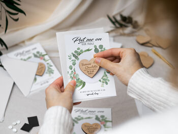 Botanical Save The Date Heart Magnet Cards, 5 of 9