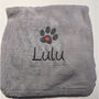 Personalised Embroidered Fleece Pet Dog Blanket, thumbnail 5 of 8