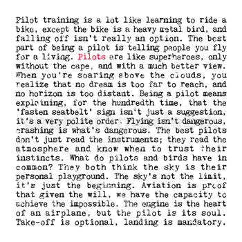 Pilot Quotes Gift Print, 2 of 8