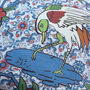 Japanese Bird Linen Cushion Cover, thumbnail 2 of 3