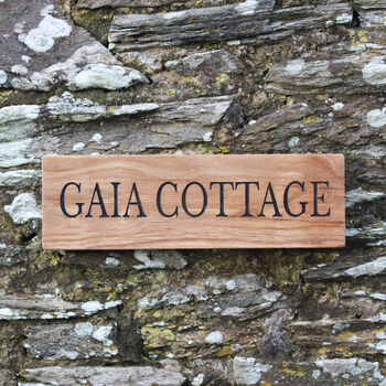 Personalised Oak House Plaque, Home Address Sign, 4 of 9