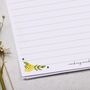 A5 Letter Writing Paper With Lemon Botanical Border, thumbnail 2 of 4