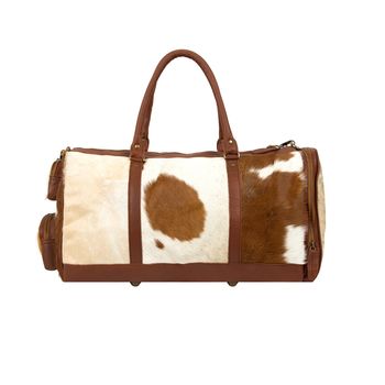 Columbus Weekender In Brown And White Pony Hair, 4 of 8