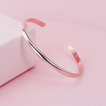 Wide Matte Cuff In Rose Gold Filled, 8 of 11