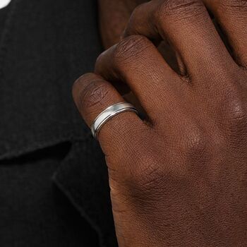 Personalised Sterling Silver Spinner Ring – 5mm, 2 of 11