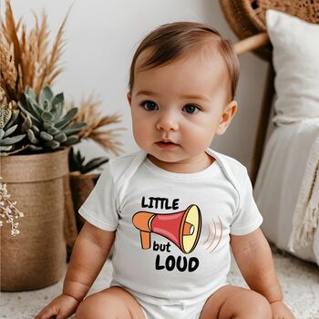 Little But Loud Design Baby Grow, 2 of 3