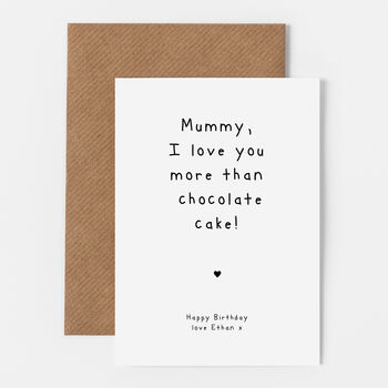 Mummy, I Love You More Than… Card, 3 of 3