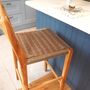 Wooden Bar Stool With Macrame Seat, thumbnail 10 of 10