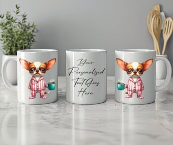 Personalised Chihuahua Morning Coffee Pet Dog Gift Mug, 2 of 2
