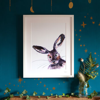 Inky Hare Illustration Print, 10 of 12