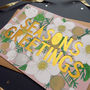 Seasons Greetings Floral Papercut Christmas Card, thumbnail 4 of 8