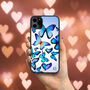 Blue Butterfly iPhone Case Personalised, thumbnail 1 of 2