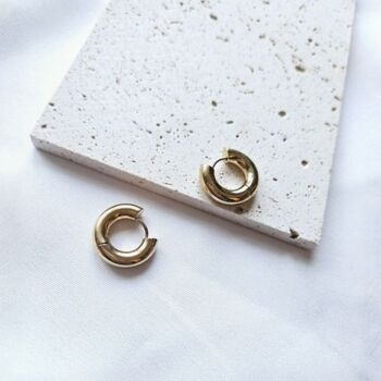 Gold Filled Round Hoop Earrings, 2 of 5