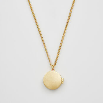 Gold Sun Locket Necklace, 5 of 9