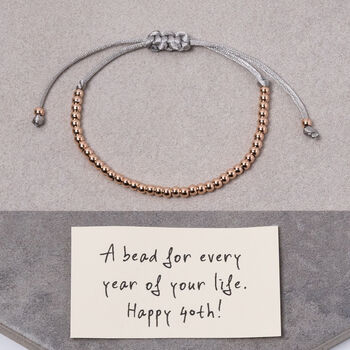 Happy Birthday Bead For Every Year Custom Bracelet, 2 of 6