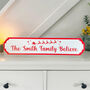 Custom Family Believe Christmas Road Wall Sign Home Decoration, thumbnail 1 of 5