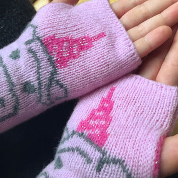 Child's Sparkly Unicorn Fingerless Gloves, 2 of 7
