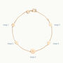 Personalised Initial Pastille Bracelet, thumbnail 6 of 7