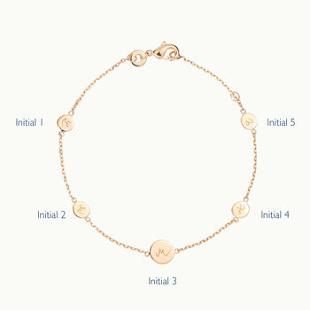Personalised Initial Pastille Bracelet, 6 of 7