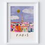 Paris Rooftops French Landmark Travel Print, thumbnail 3 of 4