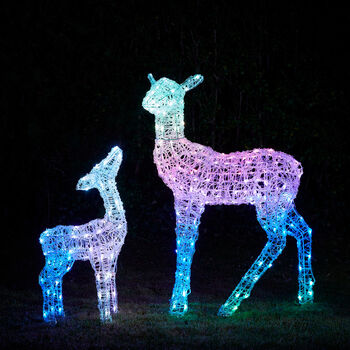 Twinkly Smart LED Outdoor Christmas Doe And Fawn, 11 of 12