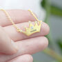 Personalised Kids Princess Crown Necklace, thumbnail 3 of 12