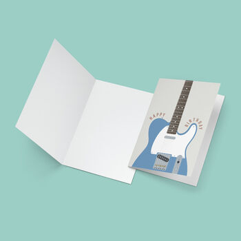 Telecaster Guitar Birthday Card | Guitarist Card, 2 of 6