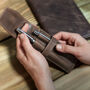 Pen Pencil Set With Engraved Vintage Leather Case, thumbnail 2 of 3