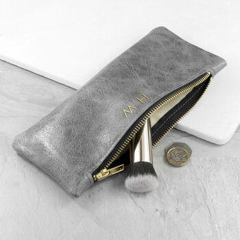 Monogrammed Luxury Leather Slimline Clutch, 6 of 12