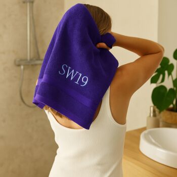 Handmade Tennis Hand Towel With Motif, 10 of 12