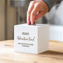 Personalised Adventure Fund White Money Box, thumbnail 4 of 5